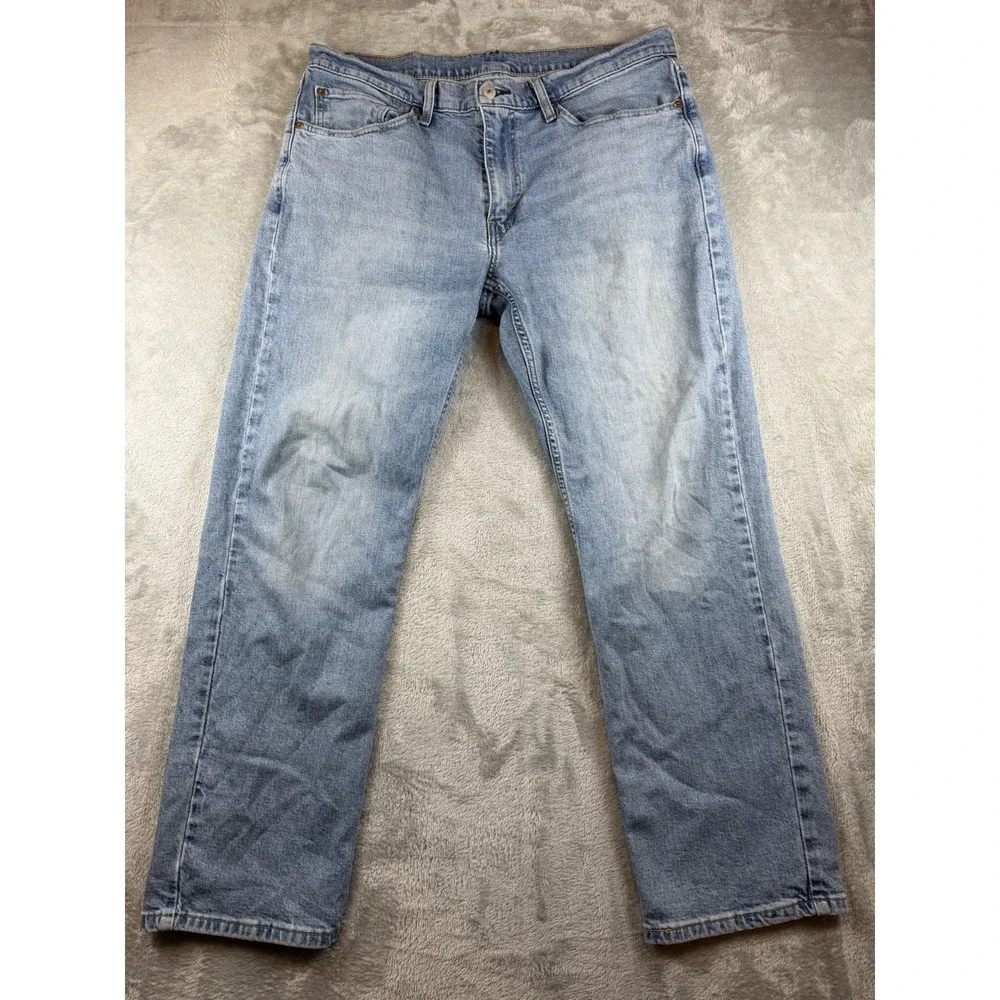 Levi 514 Jeans Men's Size 34X30 Blue 100% Cotton Quality Medium Wash (36x29.5)